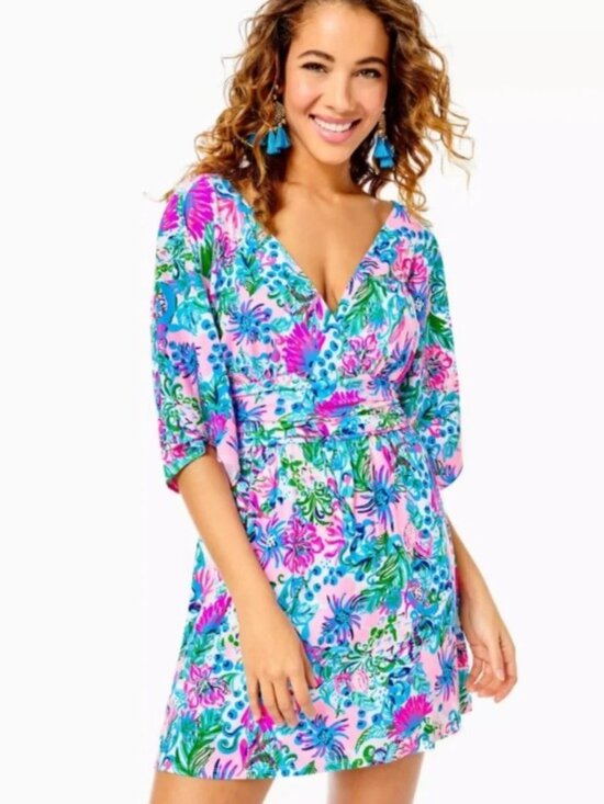 Lilly Pulitzer Dresses & Skirts - Lilly Pulitzer Parigi Romper Mandevilla Baby Paradise Petals Small